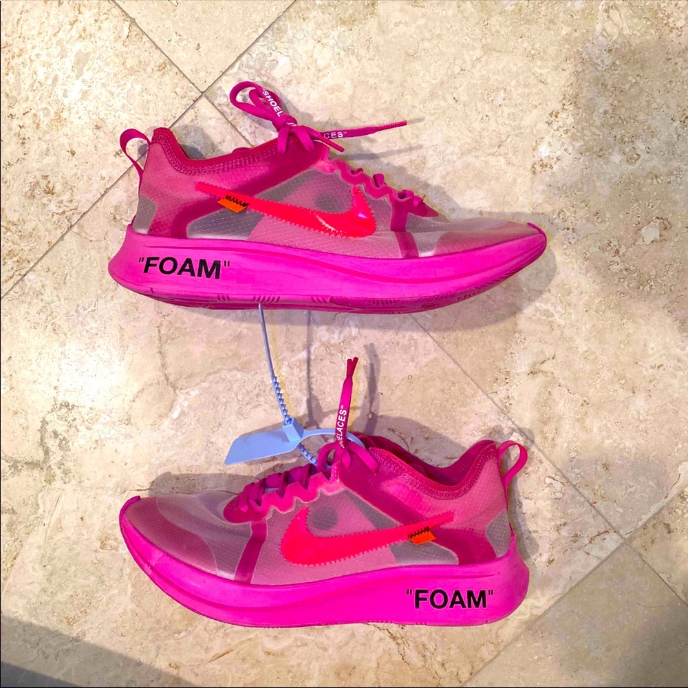 Off-White x Zoom Fly SP ‘Tulip Pink’ Mens 9.5